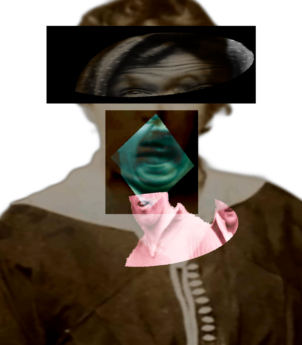 Selfie of a Victorian woman pulling a gas face